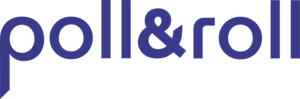 poll&roll logo indigo